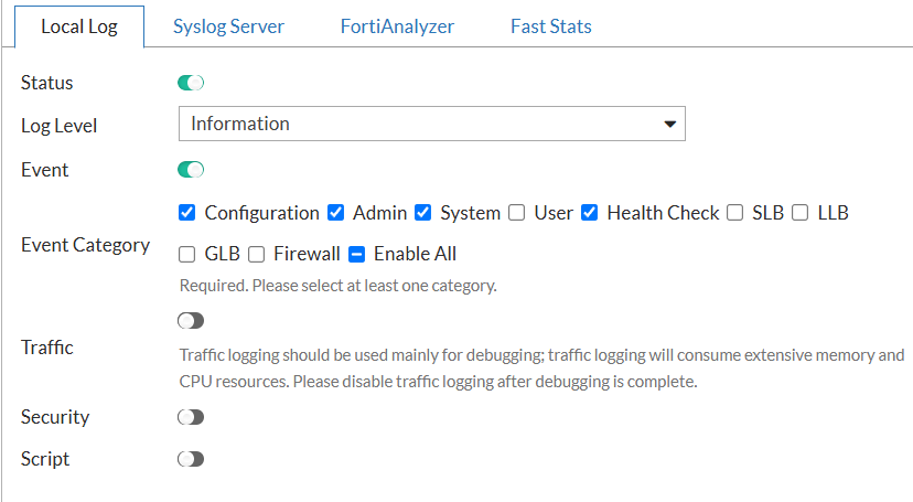 fad logs