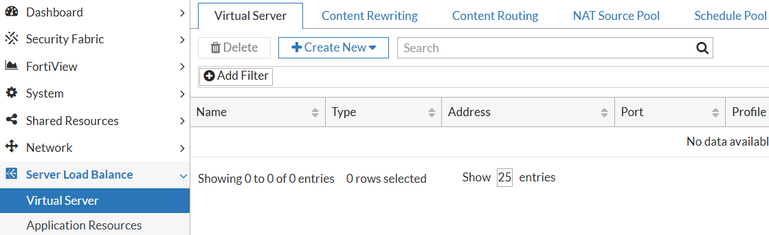 fad virtual server