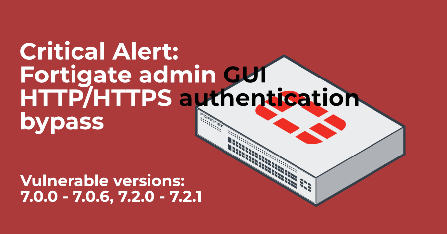 Fortigate admin GUI authentication bypass vulnerability