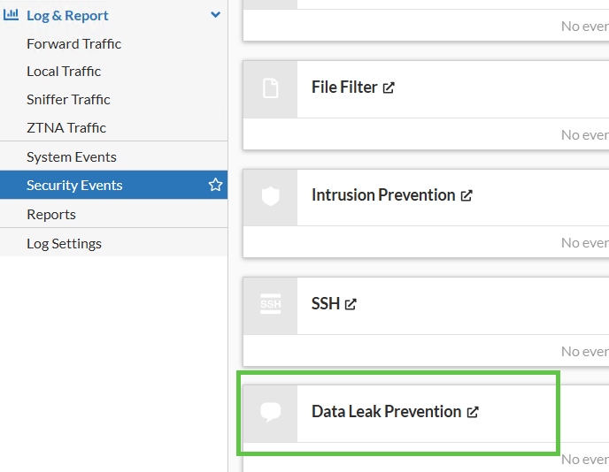 fortigate dlp logs