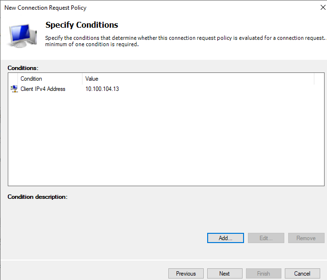 nps connection policy fgt add condition2